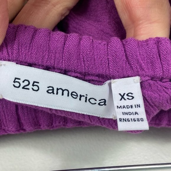 Revolve 525 America Purple Strapless Ruffle Maxi Dress Size XS Viscose Violet - Picture 5 of 10